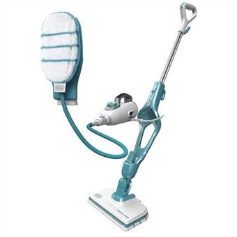 Máquina de Limpeza a Vapor Black & Decker 9IN1 Steam-mop | 1300 W | Turquesa, Branco - 1