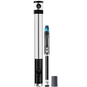 Crankbrothers Klic HV Gauge + Co2 Bomba de ar de mão Prateado