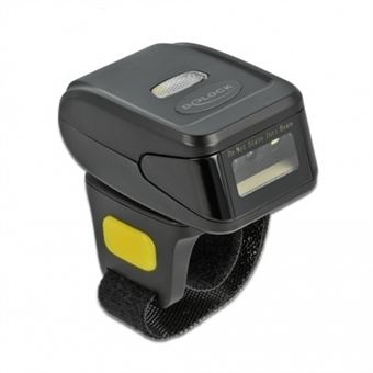 Leitor de Código de Barras DeLOCK Ring Barcode Scanner 1D and 2D with 2.4 GHz or Bluetooth | Preto - 1