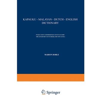 Kapauku - Malayan - Dutch - English Dictionary - Paperback - 1960 - 1