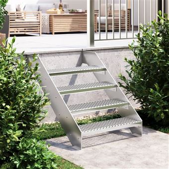 Degrau em grade 70x24x7 cm aço galvanizado - 1