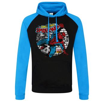 Casaco de Basebol para Desporto Marvel Comics - Distressed Spider-Man | Preto e Azul | L