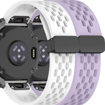Pack 2x Bracelete Antiimpacto SnapFlow para Garmin Fenix 7 Pro Sapphire Solar Branco e Lavanda - 1