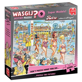 Puzzle Jumbo Wasgij No License Retro Destiny 9 - Super Modelos! (1000 peças) | 1000 Peças - 1