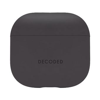 Capa Decoded para AirPods 4 Silicone | À prova de choque | Com indicador LED | Preto - 1