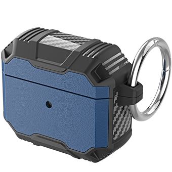 Capa e TPU à prova de choque com mosquetão, safira/preto Magunivers para AirPods with Charging Case (2016)/(2019)/AirPods with Wireless Charging Case (2019) - 1