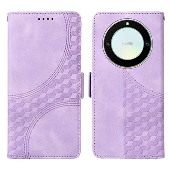 Capa FLOODKING para Honor X40 5G | Design Acolchoado | Couro PU Premium | Roxo - 1