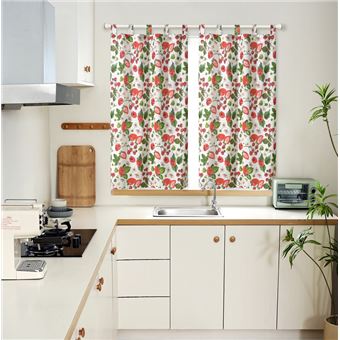 Cortina de cozinha BOD HOME | estampa de borboletas individual | 150x150cm - 1