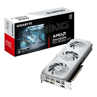 Placa de Vídeo GIGABYTE GAMING Radeon RX 9060 XT OC ICE 16G | Prateado - 1
