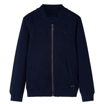 Sweatshirt para criança vidaXL | com fecho azul-marinho 92 | 1,5 - 2 anos - 1