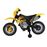 Moto Elétrica HomCom com Rodas Apoio Amarela_3