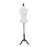Manequim Feminino de Costura HOMCOM Busto de Senhora para Modistas Exibição Altura Ajustável a 130-168cm | Branco_3