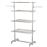 Estendal de Roupa HOMCOM Tipo Pendurador Móvel Branco e Aço Inoxidável (80-142) x 55 x 178 cm_1