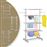 Estendal de Roupa HOMCOM Tipo Pendurador Móvel Branco e Aço Inoxidável (80-142) x 55 x 178 cm_2
