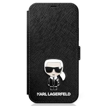 Capa Original Livro Karl Lagerfeld Saffiano para Iphone 12 Pro Max Preto - 1