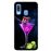 Capa Hapdey para Samsung Galaxy A40 2019 Design Cocktail de Dados e Limão em Silicone Flexível e TPU Preto_0