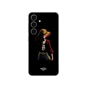 Capa Maniacase para Samsung Galaxy S25 Plus | One Piece Manga Anime Luffy Fundo Preto - 1