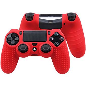 Capa HSMY Silicone Antideslizante para Comando PS4/Slim/Pro - Vermelho - 1