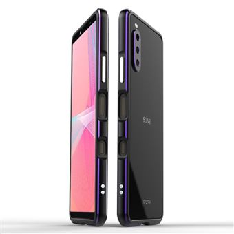 pára-Choque de metal com protetor de lente de câmera Preto/Azul para Sony Xperia 10 III 5G - 1