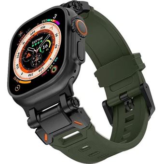 Bracelete Antiimpacto Flexisteel para Apple Watch Ultra 2 Verde e Preto - 1