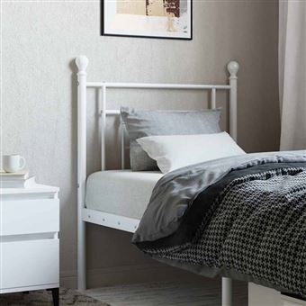 Cabeceira de substituição vidaXL | 75 cm | metal branco - 1