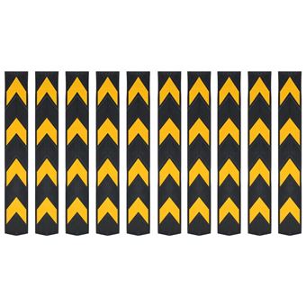 Faixas de Sinalização Refletoras vidaXL 10 Peças Borracha 80 Cm - 1