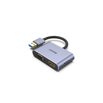 Adaptador de Cabo de Vídeo UNITEK V1304A | Cinzento - 1