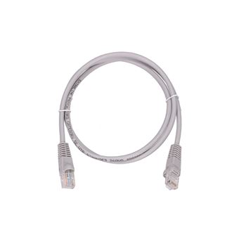 Cabo de Rede Extralink LAN Patchcord Kat.5e UTP 1m Cabo de cobre de par trenzado | Cinzento - 1