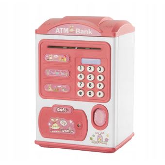 Brinquedo ATM HSLA com Senha Inteligente - Rosa - 1