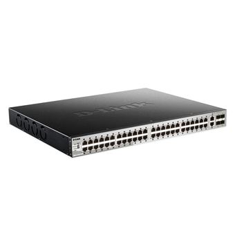 D-Link DGS-3130-54PS Gerido L3 Gigabit Ethernet (10/100/1000) Preto, Cinzento Apoio Power over Ethernet (PoE)