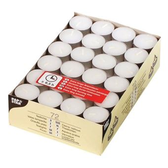 Vela papstar 15230 cilindro branco 72 unidade(s) - 1