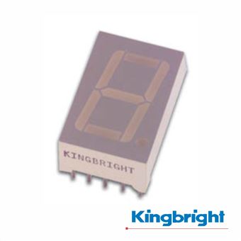 Display Kingbright 1 Dígito 14mm Anodo Comum Verde - 1
