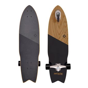 Longboard Street Surfing Shark Attack | 36'' | Koa Black - 1