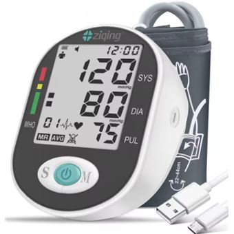 Medidor de Tensão Arterial de Braço ZIQING XB-04 | Ecrã LCD Digital - 1