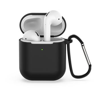 Capa com mosquetão WISETONY para Apple AirPods 2 Preto - 1