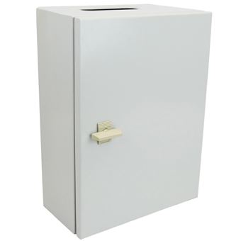 Caixa de Distribuição Elétrica BeMatik de Metal IP65 para a Parede Vermelho 400x300x150mm Montagem - 1