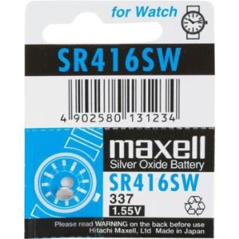 Pilha Maxell Reloj. Sr416Sw(337)Cx10-18293900 - 1