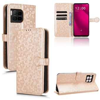 Capa FOXDOCK para T-Mobile T Phone 2 Pro 5G | Fecho Magnético | TPU Macio | Compartimentos para Cartões | Dourado - 1