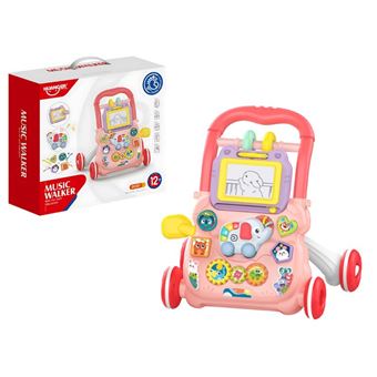 Andador Musical para Bebés LPM | Rosa | Interativo com Centro de Atividades e Sons Divertidos | +12 Meses - 1