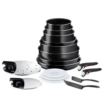 Conjunto Misto Tefal Ingenio L1599702 | Preto - 1