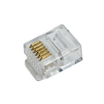 conector LogiLink RJ12  Transparente - 1