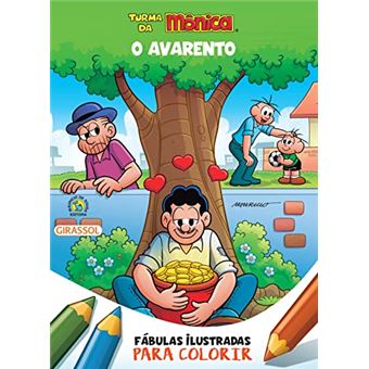 Turma Da Mônica - Fábulas Ilustradas Para Colorir - O Avarento - 1