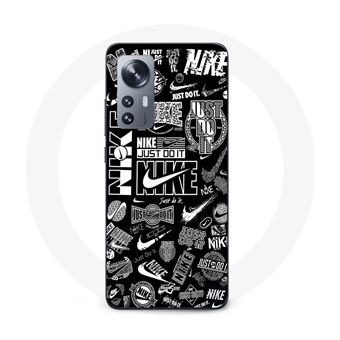 Capa Maniacase para Xiaomi 12 5G Nike air logo Graffiti Preto e Branco - 1