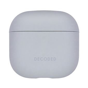 Capa Decoded para AirPods 4 Silicone | À prova de choque | Com indicador LED | Cinzento - 1