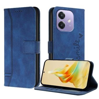 Capa GANGXUN para OPPO A3X 4G | Alça de Mão | Pele PU | Compartimentos para Cartões | Fecho Magnético | Azul - 1