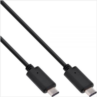 Cabo USB inline usb 3.1 typ c, 1m usb 3.2 gen 2 (3.1 gen 2) usb c preto - 1