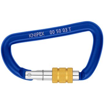 Mosquetão com Trava Knipex 00 50 03 T BK | Azul - 1