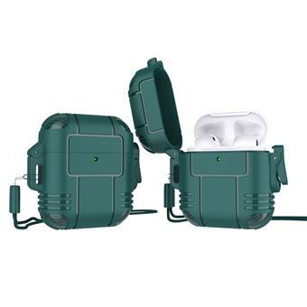Capa e TPU forma de robô, anti-riscos com alça, verde Magunivers para AirPods 1/2 - 1