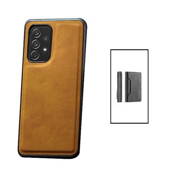 Kit Gift4Me Capa Traseira Magnética Couro + Carteira Magnetica para Samsung Galaxy A13 - Castanha - 1