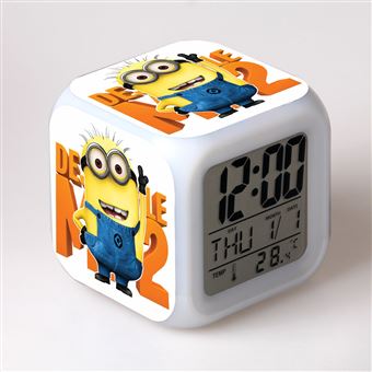 Despertador Infantil HSMY | LED | Multifuncional Colorido | Minions 8 - 1